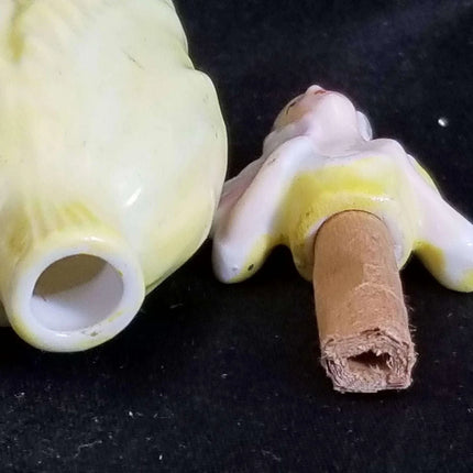 Germany Figural Perfume Bottle Woman in dress Porcelain c.1910 - Estate Fresh Austin