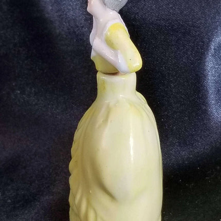 Germany Figural Perfume Bottle Woman in dress Porcelain c.1910 - Estate Fresh Austin