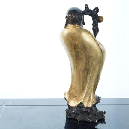 Gilt bronze Bodhidharma Figure - Estate Fresh Austin