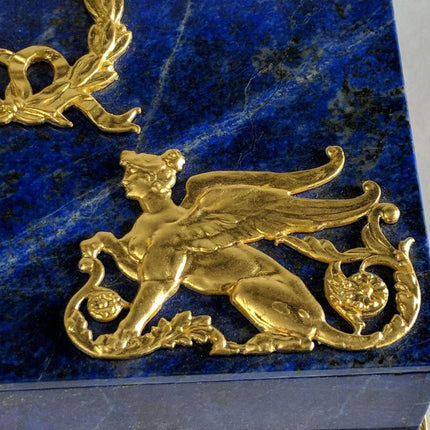 Gilt Bronze Mounted Lapis Lazuli Jewelry Box - Estate Fresh Austin