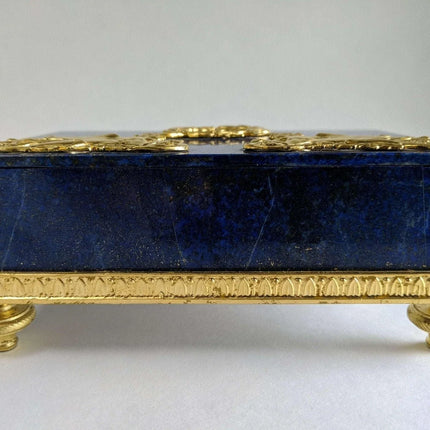 Gilt Bronze Mounted Lapis Lazuli Jewelry Box - Estate Fresh Austin