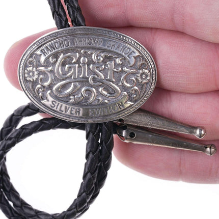 Gist Sterling Rancho Arroyo Grande Silver Edition Bolo Tie - Estate Fresh Austin