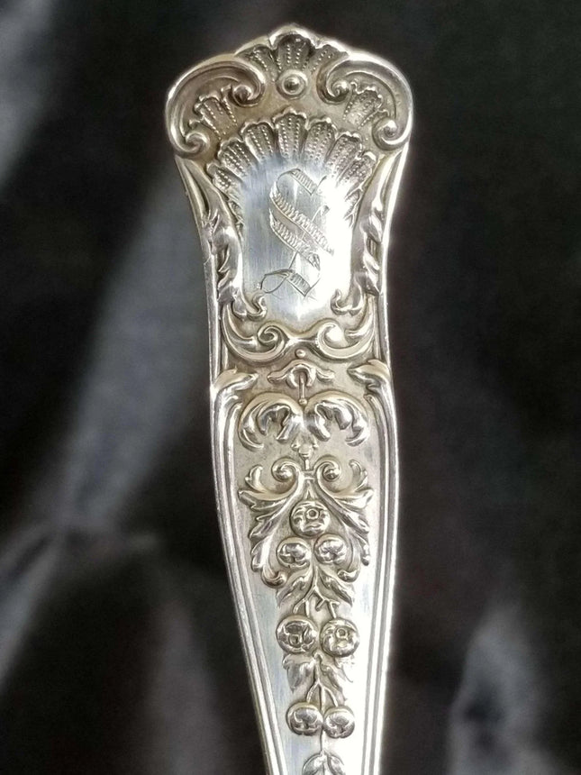 Gorham Maryland Sterling Silver Cracker Scoop Pat 1896 "S" Monogram - Estate Fresh Austin