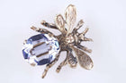 Guglielmo Cini(1903-1979) Sterling Gemstone bee brooch n pin - Estate Fresh Austin