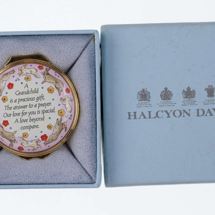 Halcyon Days Trinket Box "A Grandchild is a precious gift, The answer to a praye - Estate Fresh Austin