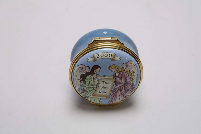 Halcyon Days Trinket Box The Golden Rule Do onto Others Mary Kay 2000 Millennium - Estate Fresh Austin