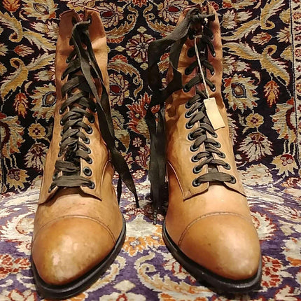 Hamilton Brown American Lady Special Victorian High Top Ladies Boots in incredib - Estate Fresh Austin