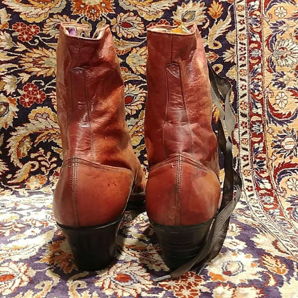 Hamilton Brown American Lady Special Victorian High Top Ladies Boots in incredib - Estate Fresh Austin