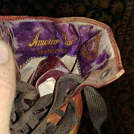 Hamilton Brown American Lady Special Victorian High Top Ladies Boots in incredib - Estate Fresh Austin