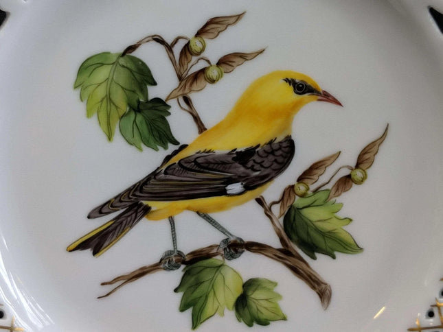 Hand Painted 1990 Bird of the Year Plate 21/30 Oriole Schumann Vogel see jahres - Estate Fresh Austin