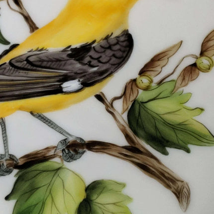 Hand Painted 1990 Bird of the Year Plate 21/30 Oriole Schumann Vogel see jahres - Estate Fresh Austin