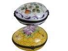 Hand Painted Limoges Trinket Boxes egg shaped - Estate Fresh Austin