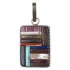 Hanson Moogie Smith Navajo silver Stone/Shell/Ironwood cobblestone pendant - Estate Fresh Austin