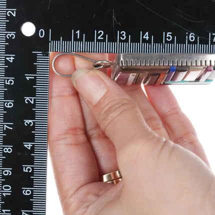 Hanson Moogie Smith Navajo silver Stone/Shell/Ironwood cobblestone pendant - Estate Fresh Austin