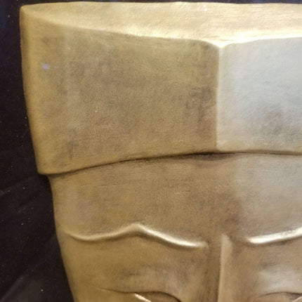 Harris Strong Tile "Ancestor I" Listed Artist Good Egyptian/Asian Mask Pottery M - Estate Fresh Austin