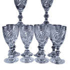 Hawkes Twist Cut Crystal Wine Goblets (10) 5 5/16