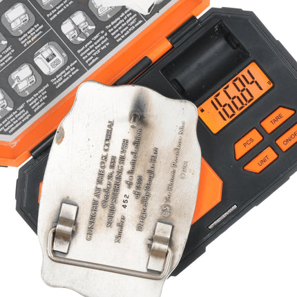 Heavy Sterling Belt buckle Gunfight at the OK Corral 100 Anniversary - Estate Fresh Austin