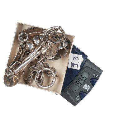 Heavy vintage Native American sterling feather necklace - Estate Fresh Austin