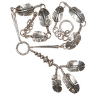 Heavy vintage Native American sterling feather necklace - Estate Fresh Austin