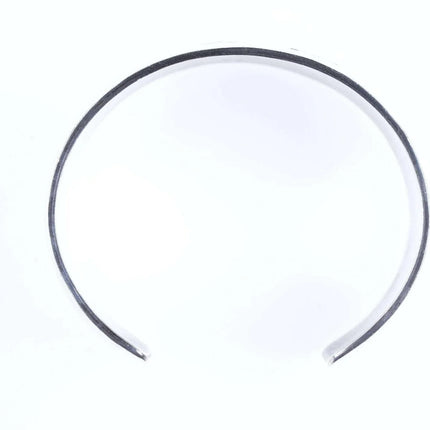 Heavy Vintage Native American Sterling Shadowbox cuff bracelet - Estate Fresh Austin