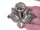 Heavy Vintage Sterling Flower brooch pin - Estate Fresh Austin