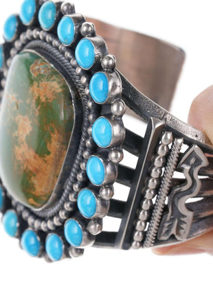 Hemerson Brown Navajo Sterling Royston/Sleeping Beauty turquoise Cuff Bracelet - Estate Fresh Austin