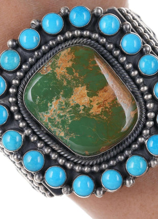 Hemerson Brown Navajo Sterling Royston/Sleeping Beauty turquoise Cuff Bracelet - Estate Fresh Austin