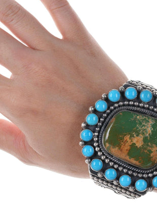 Hemerson Brown Navajo Sterling Royston/Sleeping Beauty turquoise Cuff Bracelet - Estate Fresh Austin