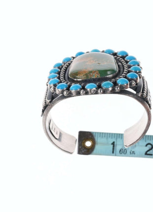 Hemerson Brown Navajo Sterling Royston/Sleeping Beauty turquoise Cuff Bracelet - Estate Fresh Austin