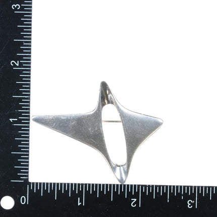 Henning Koppel for Georg Jensen Modernist sterling pin x - Estate Fresh Austin