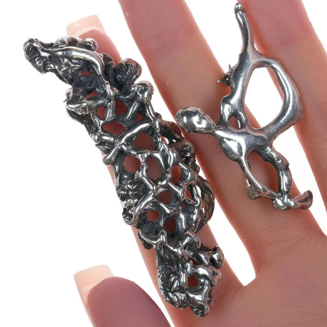Henry Steig (1906-1973) sterling pins (2) - Estate Fresh Austin