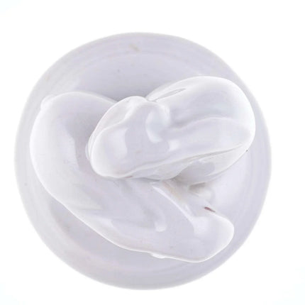 Herend Albino Rabbits figure - Estate Fresh Austin