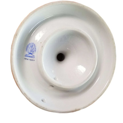 Herend Fortuna Candleabra Rust Butterflies Chinoiserie Pattern Gilding Peach Bor - Estate Fresh Austin