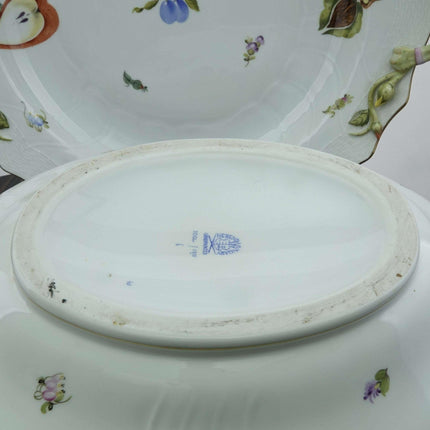 Herend Fruits and Flowers Soup Tureen with Huge Platter/Underplate - Estate Fresh Austin