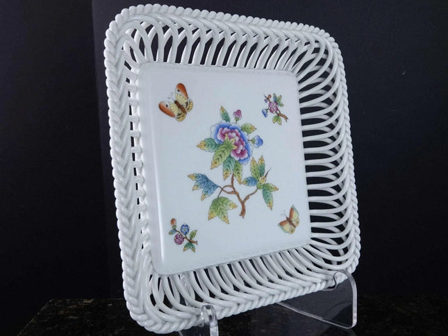 Herend Queen Victoria Woven Reticulated bowl - Estate Fresh Austin