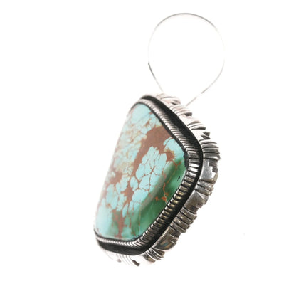Herman Vandever Navajo High Grade Royston turquoise sterling pendant - Estate Fresh Austin