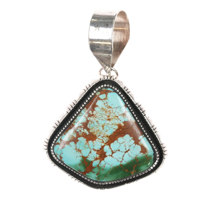 Herman Vandever Navajo High Grade Royston turquoise sterling pendant - Estate Fresh Austin