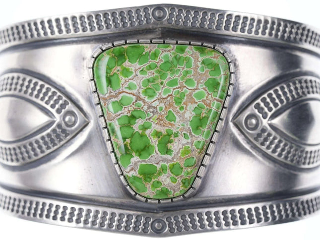 6.75" Carico Lake Turquoise Kyle Lee Anderson Navajo cuff bracelet - Estate Fresh Austin