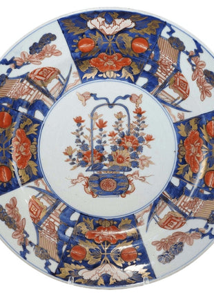 High Quality Signed Edo Period Japanese Imari Charger - Estate Fresh Austin