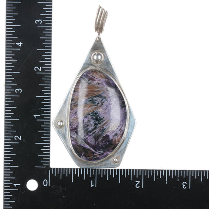 HLA Favour Russian Charoite sterling pendant - Estate Fresh Austin