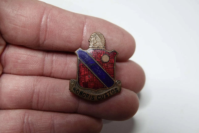 Honoris Custos WW2 189th Field Artillery Regiment Enamel Pin 45th infantry divis - Estate Fresh Austin