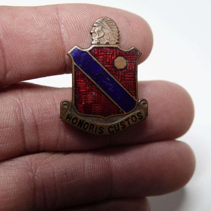 Honoris Custos WW2 189th Field Artillery Regiment Enamel Pin 45th infantry divis - Estate Fresh Austin