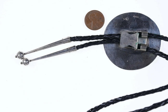 Hopi Sterling silver Overlay rams head bolo tie - Estate Fresh Austin
