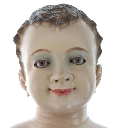 Huge Antique Santos Carved wood Creche Baby Jesus Figure 19th Century - Estate Fresh Austin