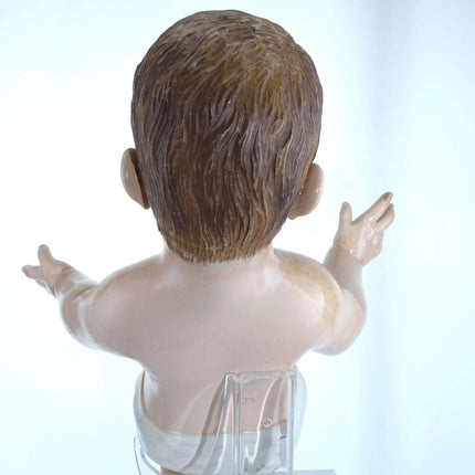 Huge Antique Santos Carved wood Creche Baby Jesus Figure 19th Century - Estate Fresh Austin