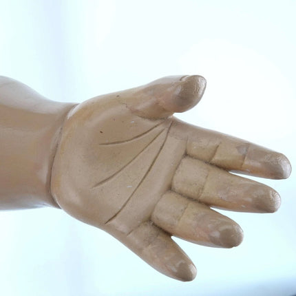 Huge Antique Santos Carved wood Creche Baby Jesus Figure 19th Century - Estate Fresh Austin