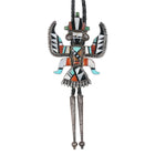 Huge c1960 c-31 Zuni Knifewing bolo tie sterling multi-stone inlay - Estate Fresh Austin