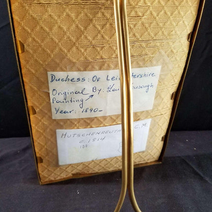 Hutschenreuther Portrait Plaque signed Wagner Duchess of Leicestershire in fancy - Estate Fresh Austin