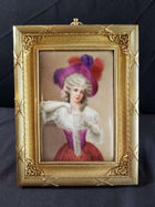 Hutschenreuther Portrait Plaque signed Wagner Duchess of Leicestershire in fancy - Estate Fresh Austin