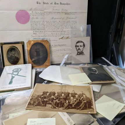 Id'd Civil War Photos Memoir, Documents Albert Henry Clay Jewett, New Hampshire - Estate Fresh Austin